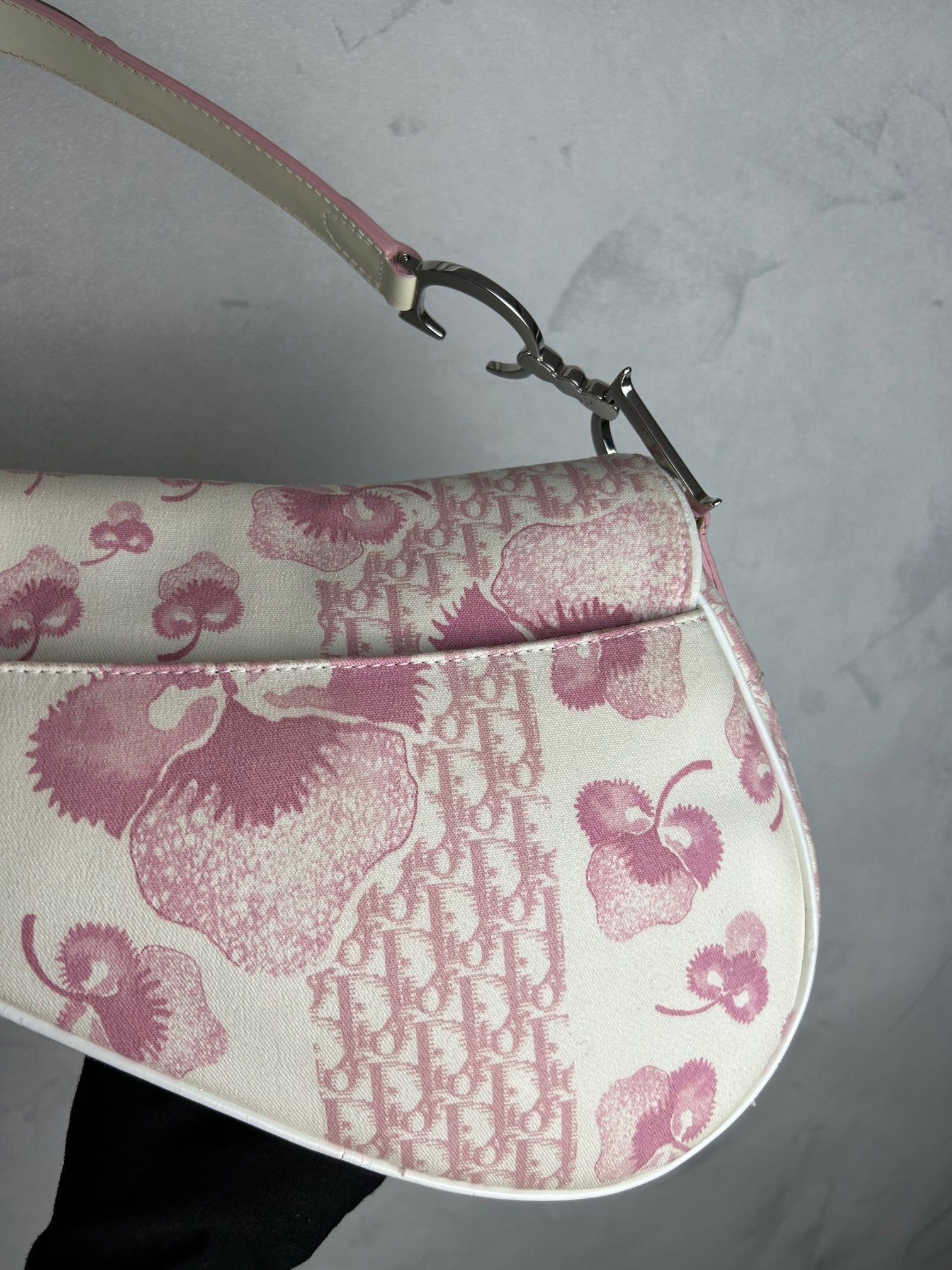 Vintage Dior Saddle Bag Pink Sac A Main Christian Dior Saddle En